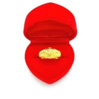 ราคา แหวนทอง 1บาท รูปหัวใจ ตัดลายยิงทราย ชุบทอง24K ผลิตจากช่างฝีมือเยาราช แถมฟรีตลับทองสินค้าพร้อมส่ง (6378658303)