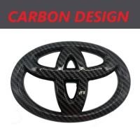 ราคา พวงมาลัยสัญลักษณ์โลโก้ Toyota Depan Belakang การออกแบบคาร์บอนสําหรับโมเดลรถ TOYOTA (43121570418)