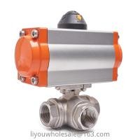 ราคา นิวเมติกสามทางบอลวาล์ว L-Type Q614/5-16P สแตนเลส 304 นิวเมติกสกรูหัวเข็มขัดวาล์วสามทาง T-Type สกรูบอลวาล์ว (28911423576)