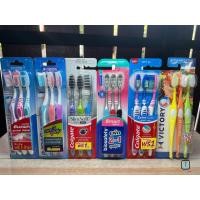 ราคา (2ด้ามฟรี 1ด้าม ในแพ๊ค) แปรงสีฟัน คอลเกต สลิมซอฟท์ อิน บีทวีน คลีน ชาร์โคล / คอลเกต เอ็กซ์ตร้าคลีน / impact super deluxe (23763226155)