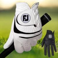 ราคา Footjoy Golf Glove ถุงมือกันลื่นสําหรับผู้ชายและผู้หญิงระบายอากาศสีดําสีขาว WeatherSoft มือซ้ายขวา (41667162230)