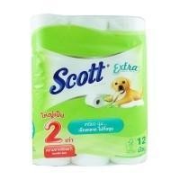 ราคา กระดาษชำระ สก๊อตต์ เอ็กซ์ตร้า ( 12 ม้วน ) (2071095848)
