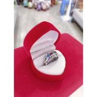 ราคา แหวนเงินแท้พลอยนพเก้าเงินแท้ 92.5% (20832953150)