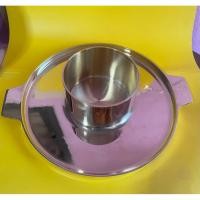 ราคา กระทะร้อนทองเหลืองแท้ย่างเนยปิ้งย่างชาบู2NI1พร้อมถ้วยซุป (29590505915)