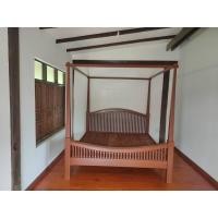 ราคา เตียงซี่เหลาเสามุ้งไม้สักทองแท้100% ❤️ (12396389857)