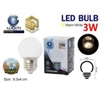ราคา IWACHI หลอดปิงปอง 3W แสงวอล์ม หลอดร้านเหล้า ร้านอาหาร สำหรับไฟระย้า แสงอ่อน/ นวล (24872748229)