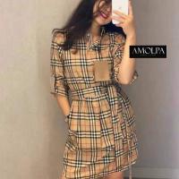 ราคา ชุดเดรสลายบลูเบอรี่. (10992032891)