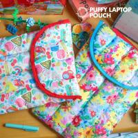 ราคา puffy laptop pouch ซองกระเป๋าใส่แล็ปท็อป ขนาด 14 นิ้ว give.me.museums macbook ipad (42153199579)