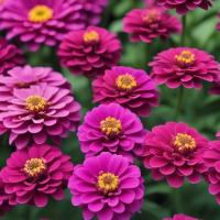 ราคา 100 เมล็ด ดอกบานชื่น บานชื่นหนู บานชื่นฝรั่ง กระดุม ดอกซ้อน Zinnia Seeds ดอกสีม่วง (42122559818)