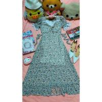 ราคา เดรสยาวมือ1งานป้ายNattita(สีขาวดอกไม้ม่วงพาสเทล) (23763785433)