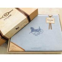 ราคา celine paris ผ้าห่ม สีฟ้าปักโลโก้สวย (20828114270)