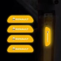 ราคา 4Pcs Car Reflective Sticker Night Safety Warning Sign Shine Tape for Renault Sport Duster Megane 2 3 Auto Accessories (26285187211)