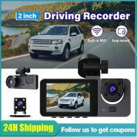 ราคา เครื่องบันทึกรถยนต์ Dash Cam สําหรับรถยนต์ด้านหน้าและด้านหลัง Dashcam พร้อม Night Vision 360 Dual Lens 1080P HD (46800256981)