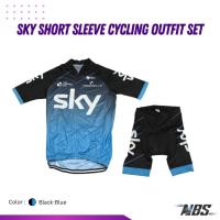ราคา ชุดเซ็ทเสื้อ+กางเกง ชุดปั่นจักรยาน SKY Short Sleeve Cycling Outfit Set (22072142367)