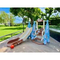 ราคา พร้อมส่งสไลเดอร์เด็ก มีชิงช้าแป้นบาส+ลูกบาส สไลเดอร์ ทรงรถบัส น่ารักมาก มีดนตรี No.6036 (19730849222)