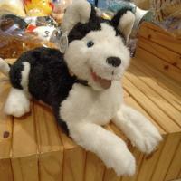 ราคา พร้อมส่ง ตุ๊กตาสุนัขไซบีเรียน ฮัสกี้ 17"สีขาวดำ ตาสีฟ้า งานเสมือนจริง ป้ายJumo MACHINE WASHABLE Siberian Husky Plush (27223250146)