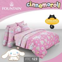 ราคา FOUNTAIN ชุดผ้าปูที่นอน ชินนามอนโรล Cinnamoroll FTC123 สีชมพู #ฟาวน์เท่น ชินนาม่อนโรล (23203387331)