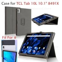 ราคา เคสสําหรับ TCL Tab 10s 10.1 Flip Stand Cover Denim ผ้าทินเนอร์ PU หนัง Universal TCL Tab 10 s 10.1 นิ้ว 8491X (28953314489)