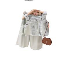 ราคา Bear LEADER ชุดเสื้อแขนกุด กางเกงขายาว ขากว้าง ผ้าฝ้าย ผ้าลินิน ปักลายหมี แฟชั่นฤดูร้อน สําหรับเด็กผู้หญิง (57100152321)