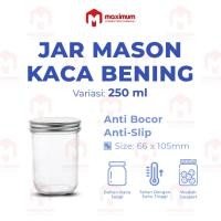 ราคา CLEAR Glass JAR MASON 250ML 500 ML / CLEAR JAR 250ML 500ML / โหลแก้วฝาอลูมิเนียม 250 ML 500 ML / โถแก้ว 250 ml 500 ml / โถอเนกประสงค์ (41470833862)