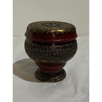 ราคา บาตรไม้ บาตรน้ำมนต์ ทำจากไม้แท้ แบบเขียนทองเก่า (4743142209)