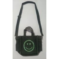 ราคา Sale กระเป๋าผ้ายีนส์ฟอกสีเฟด สีเขียวขี้ม้า หิ้วถือได้,สะพายยาวได้ ขนาด 10 × 8.5 นิ้ว (42152954709)