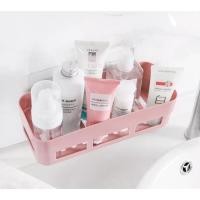 ราคา ชั้นวางของพลาสติกติดผนังทรงสี่เหลี่ยม - ห้องน้ําแบบแขวน / ชั้นวางของในครัว / กาวติดพลาสติก / แท่งห้องน้ํา (43921290638)