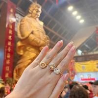 ราคา แหวนกังหันนำโชค ของแท้วัดแชกงหมิว สีทอง (24943201258)