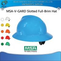 ราคา หมวกเซฟตี้ หมวกนิรภัย MSA V-GARD Slotted Full-Brim (V-GARD Hat) รองในแบบปรับหมุน (18901914257)