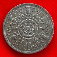 ราคา เหรียญอังกฤษ United Kingdom 2 shillings ปี 1966 เหรียญ​ต่างประเทศ (24769240057)