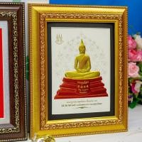 ราคา พระพุทธชินราช พระพุทธโสธร กรอบรูปภาพเนื้อทองนูน 3 มิติ (*มีโบว์ *การ์ดอวยพร *กล่องของขวัญ) (20803696385)