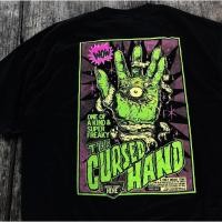 ราคา West Coast Cursed Hand Street Wear Rock Punk Art เสื้อยืดแขนสั้น (27772959175)