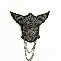 ราคา เข็มกลัดยศทหาร เข็มกลัดผ้าปีกอินทรีย์คล้องโซ่ เข็มกลัดพังค์ร็อค (40873392875)