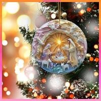 ราคา [โคลแวร์2] เครื่องประดับตุ๊กตาคริสต์มาสพระเยซูเกิดศาสนาอะคริลิคริสต์มาสจี้ขนาดเล็กสําหรับ (44376469249)