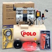 ราคา OFS7501-24 1HP ปั๊มลมออยล์ฟรี 1.0HP 24L POLO ปั๊มลม ปั้มลมออยฟรี oil free สินค้าคุณภาพ รับประกัน 1ปี (29927632613)