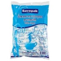 ราคา น้ำตาลทรายขาวบริสุทธิ์ น้ำตาลซอง ขนาด 6กรัม/ซอง บรรจุ 300ซอง/ถุง SAVEPAK WHITE SUGARRefined sugar, sugar sachet, size 6 (19907081088)