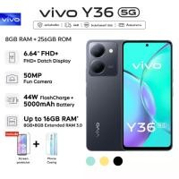 ราคา โทรศัพท์ 5G vivo Y36 [8GB+256GB] ชิปเซ็ต IPS LCD 6.64 นิ้ว แบต 5000mAh ชาร์จเร็ว (41876347595)