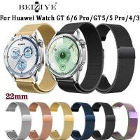 ราคา สายนาฬิกาข้อมือสแตนเลสสตีลแม่เหล็ก 22mm สําหรับ huawei watch GT 6 GT6 Pro GT 5 GT 4 GT5 Pro gt 3 Pro gt 2e gt 2 46mm (5708417059)