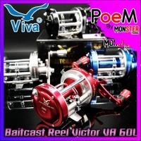 ราคา รอกตกปลา รอกเบท วีว่า VIVA BAITCAST REEL VA60L หมุนซ้าย New VICTOR (14402935070)