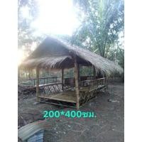 ราคา กระท่อมไม้ไผ่ศาลาไม้ไผ่ขนาด 200x400 cm (29508632085)