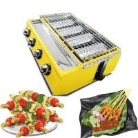 ราคา เตาปิ้งย่าง ใช้แก๊สไร้ควัน 4 หัวอินฟาเรด เตาย่างแก๊ส HB-204 (23354515805)