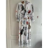 ราคา เดรสยาว ผ้าชีฟองลายแมว งานป้าย Natnicha ไซต์ S (26061586118)