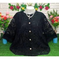 ราคา เสื้อลูกไม้ สีดำ ไซส์ใหญ่ เหมาะใส่ออกงาน (42725837045)