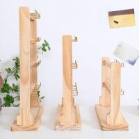 ราคา ต่างหูต่างหูเครื่องประดับสร้อยข้อมือยืนแสดงต่างหูไม้เนื้อแข็งที่มีตะขอจัดเก็บสร้อยคออุปกรณ์ประกอบฉากต่างหูชั้นวางพวงกุญแจเครื่องประดับ 3เฟล (56900674466)