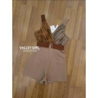 ราคา ใหม่มือ1✨ จั้มสั้นทูโทนครีม-น้ำตาล ไซส์L งานป้ายValley Girl ทรงสวย งานฮิต งานตามหา (20161296756)