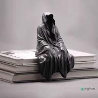 ราคา เรปปิงโซลัส เดอะรีเปอร์นั่งรูปปั้น Gothic เรซิ่น สีดำ สำหรับของตกแต่งบ้าน (44069622383)