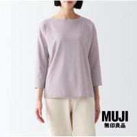 ราคา เสื้อยืดคอปาด ผ้าเจอร์แขน 3 ส่วน MUJI (23176583598)