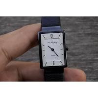 ราคา นาฬิกา Vintage มือสองญี่ปุ่น Skagen Denmark Titanium White Dial ผู้หญิง ระบบ Quartz Swiss Made ทรง4เหลี่ยม 21มม ของแท้ (29908141194)