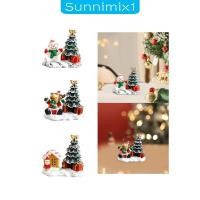 ราคา [ซันนิมิกซ์1] รูปปั้นคริสต์มาสน่ารักน่ารักสําเนียงตุ๊กตาเรซิ่นต้นคริสต์มาส (53801763710)