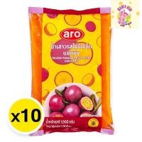 ราคา Aro เอโร่ น้ำเสาวรสไม่มีเมล็ดแช่แข็ง 1 ลัง (1 ล. x 10) ( ส่งแช่แข็ง ) Frozen passion fruit puree (seedless) น้ำเสาวรส (27416064824)
